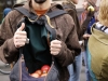 People Giving Food to Strangers